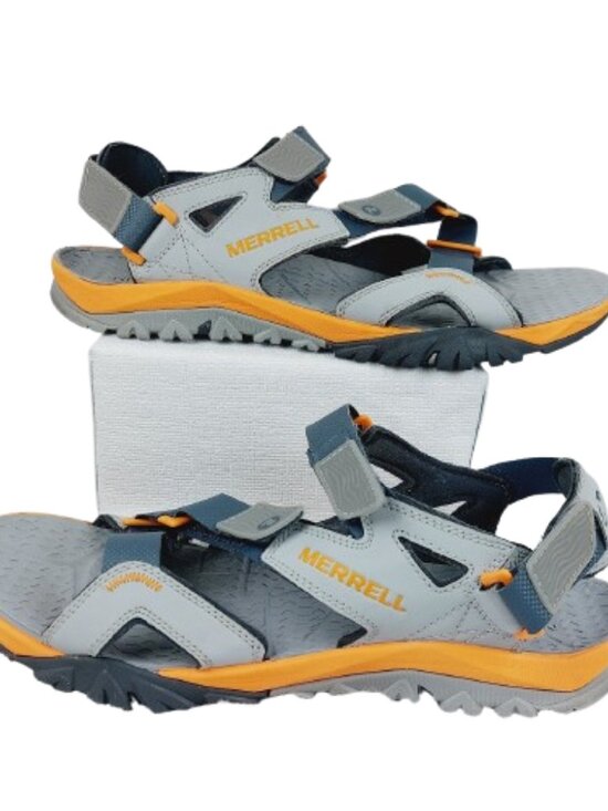 Merrell Men’s Grey Mustard Yellow High Rise Wet Grip Sports Sandals Size US 11 main image 10